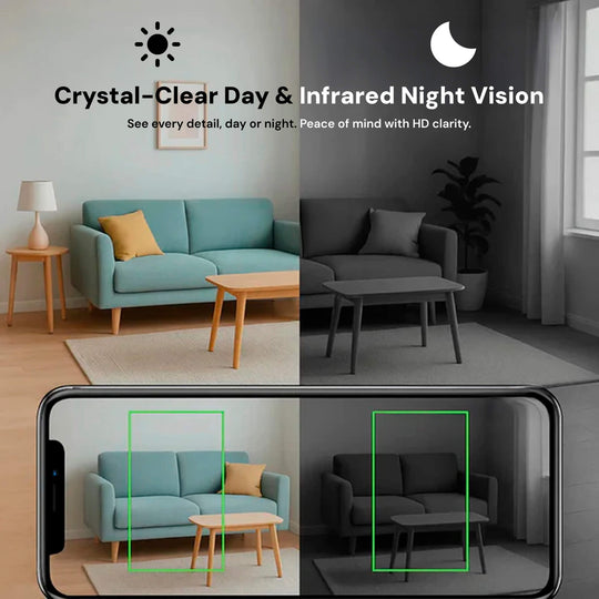 Caméra de Surveillance Sans Fil 1080P avec Vision Nocturne et Détection de Mouvement 2