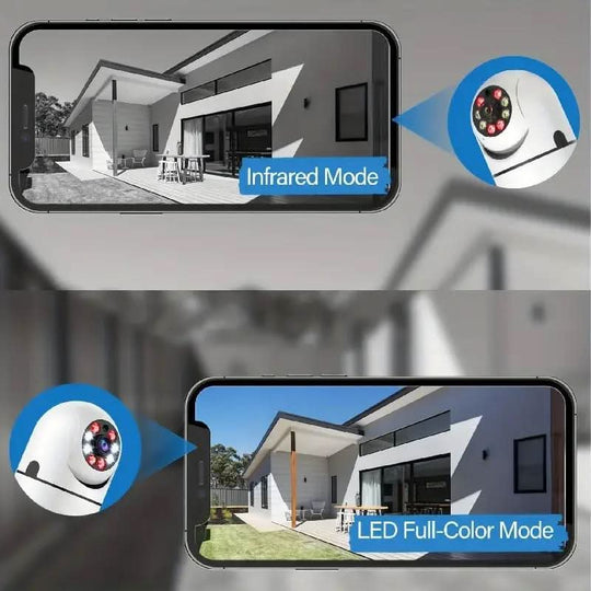 Caméra de Surveillance Sans Fil Extérieur 360° WiFi HD 4