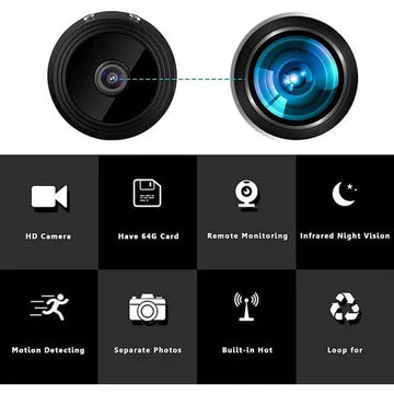 Caméra de Surveillance Sans Fil Miniature HD 1080P pour Intérieur et Extérieur 3