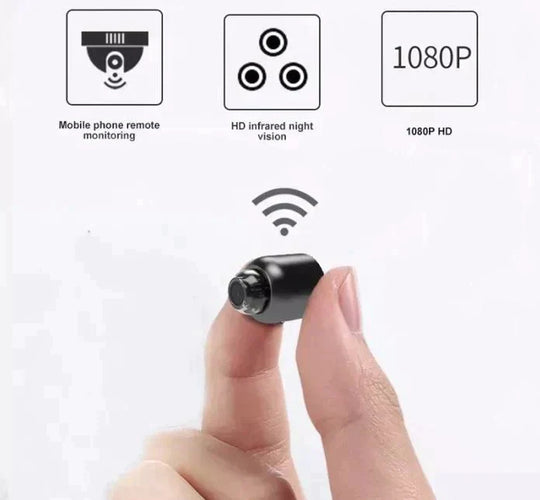 Caméra de Surveillance WiFi Miniature avec Vision Nocturne et Détection de Mouvement pour Maison 3
