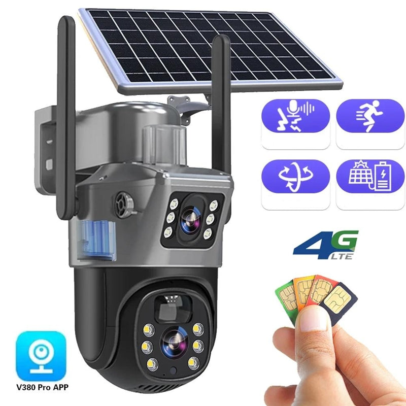 Caméra de sécurité sans fil 4K avec panneau solaire 1