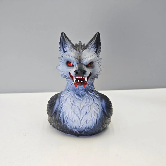 Canard en caoutchouc motif loup pour décoration originale 4