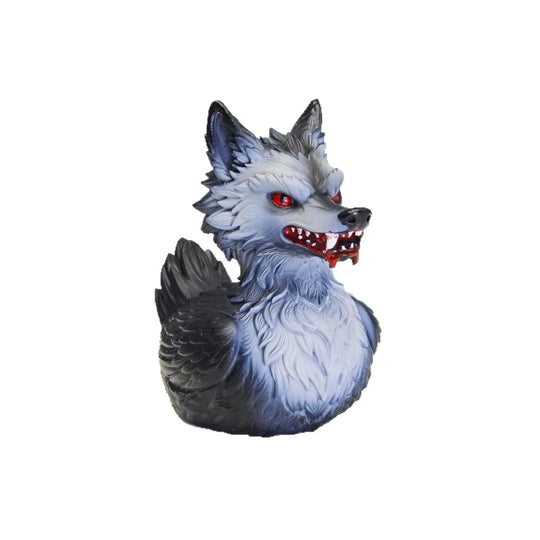Canard en caoutchouc motif loup pour décoration originale 5