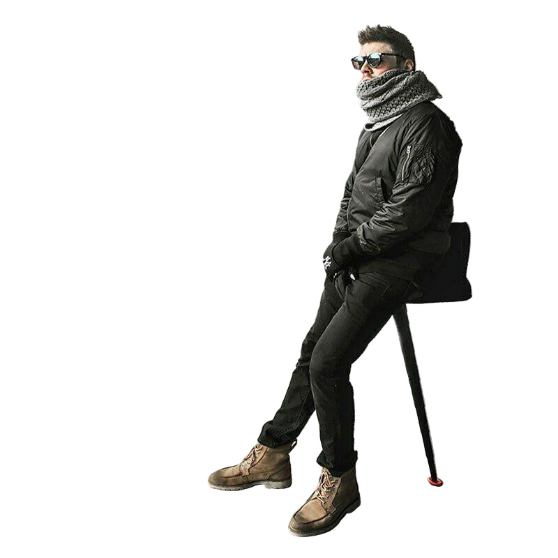 Canne de Marche Pliante avec Siège Portable 0