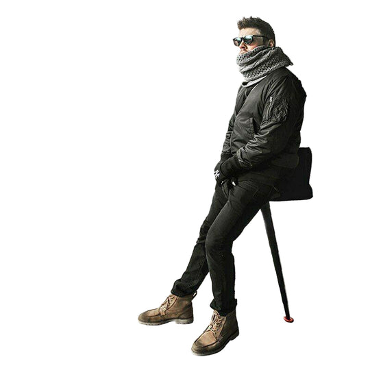 Canne de Marche Pliante avec Siège Portable 0