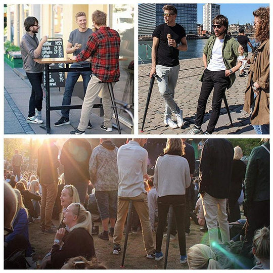 Canne de Marche Pliante avec Siège Portable 2