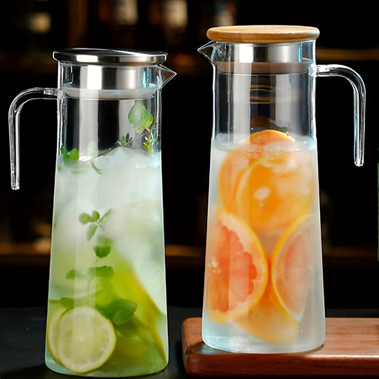 Carafe à Eau Transparent avec Couvercle Pratique pour Cuisine 2