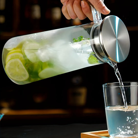 Carafe à Eau Transparent avec Couvercle Pratique pour Cuisine 3