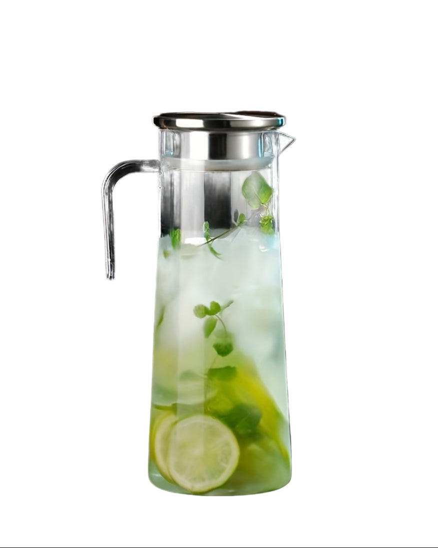 Carafe à Eau Transparent avec Couvercle Pratique pour Cuisine 5