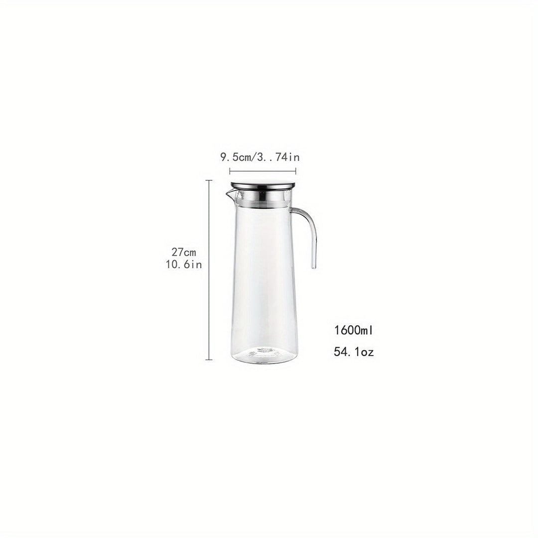 Carafe à Eau Transparent avec Couvercle Pratique pour Cuisine 8
