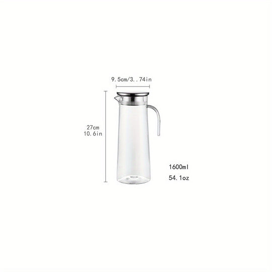 Carafe à Eau Transparent avec Couvercle Pratique pour Cuisine 8