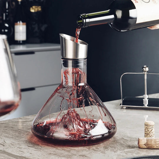 Carafe à Vin à Décanter avec Système d'Aération et Filtre Intégré 1