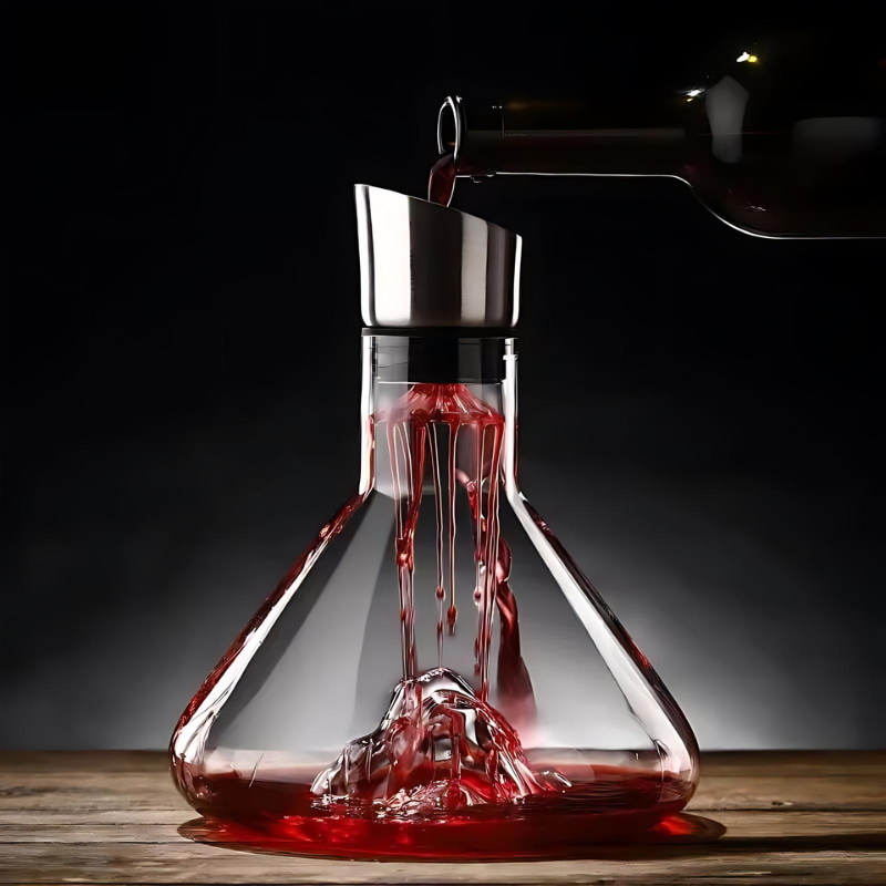 Carafe à Vin avec Aérateur Intégré et Filtre en Acier Inoxydable 1