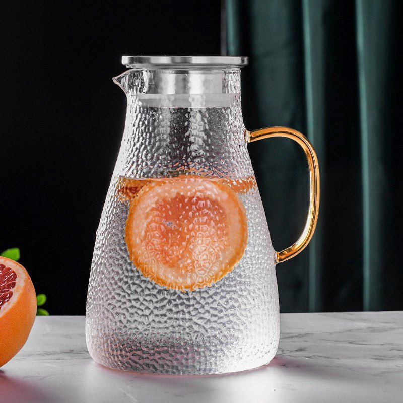Carafe en Verre Moderne avec Couvercle en Bois pour Boissons Chaudes et Froides 4