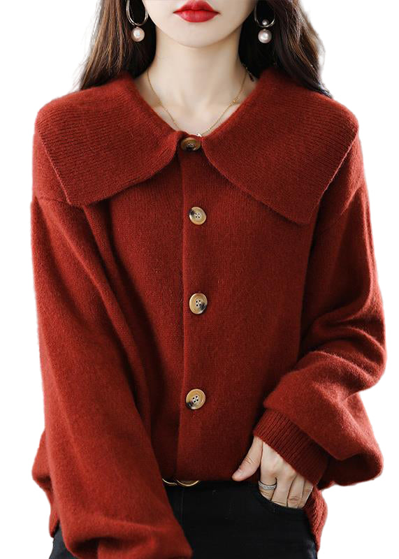 Cardigan Femme Col Claudine Bouton 0