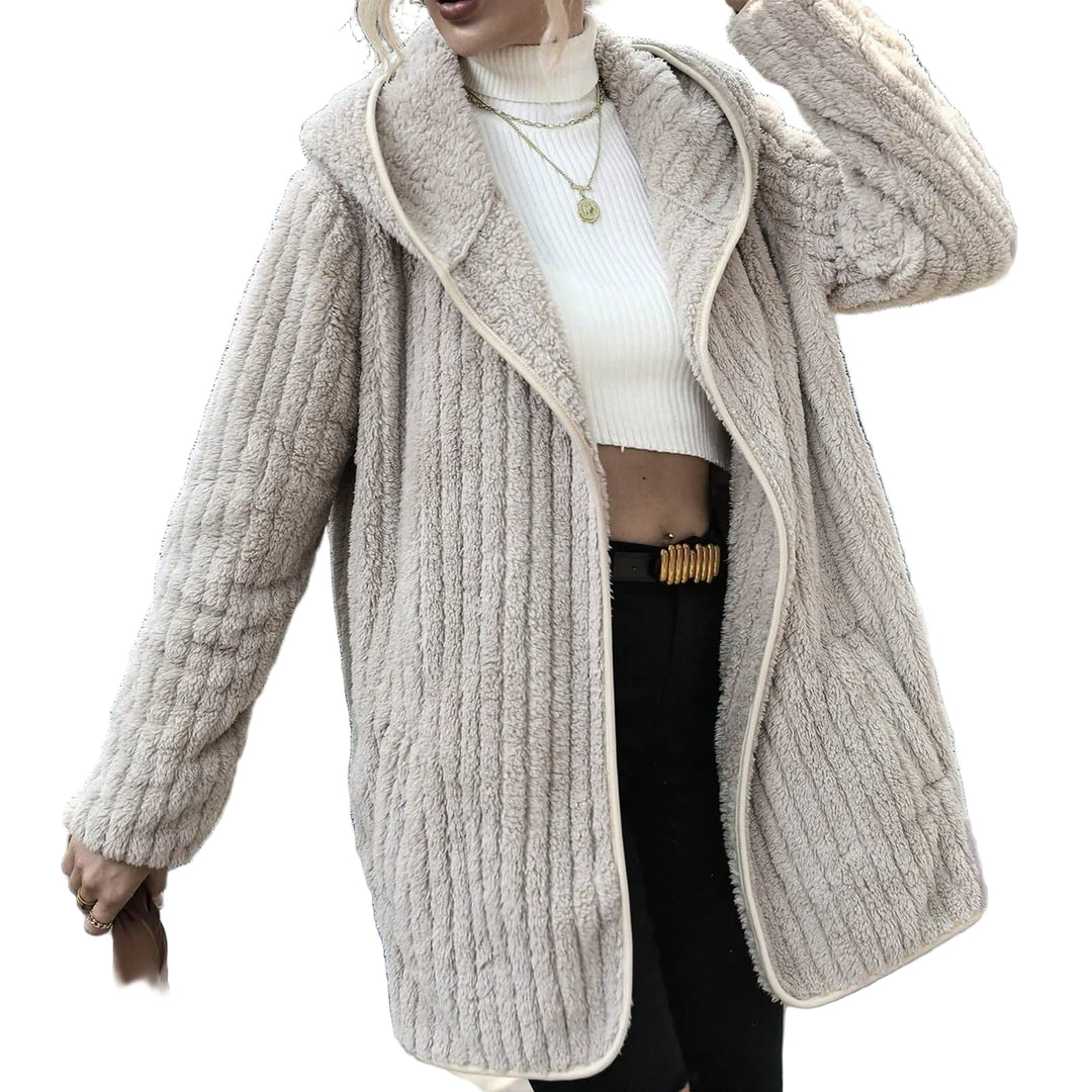 Cardigan Femme Oversized en Fleece Doux 0