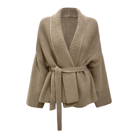 Cardigan Femme en Laine – Tricot Épais – Coupe Oversize 0