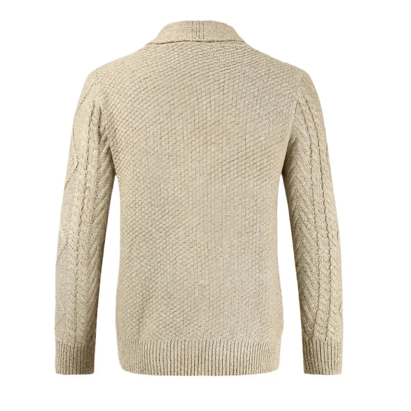 Cardigan Homme en Cachemire Pur Coupe Décontractée 2