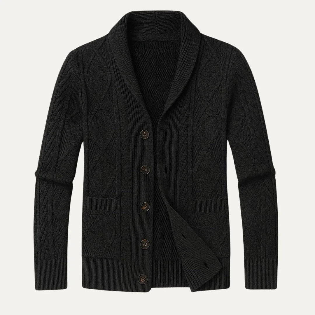 Cardigan Homme en Cachemire Pur Coupe Décontractée 3