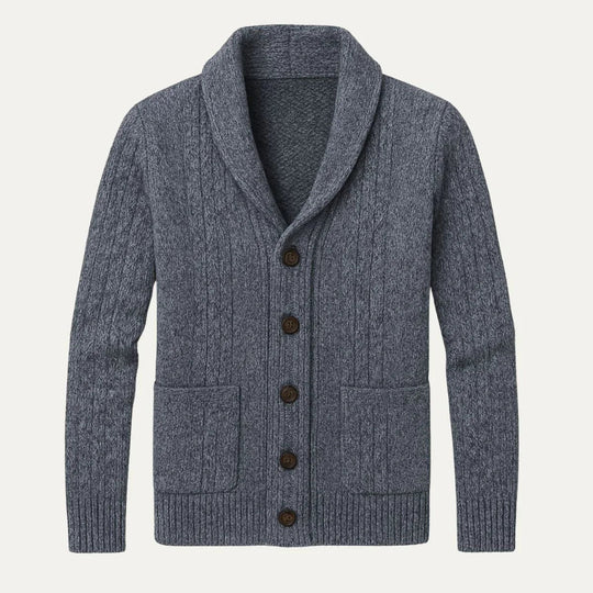 Cardigan Homme en Cachemire Pur Coupe Décontractée 4