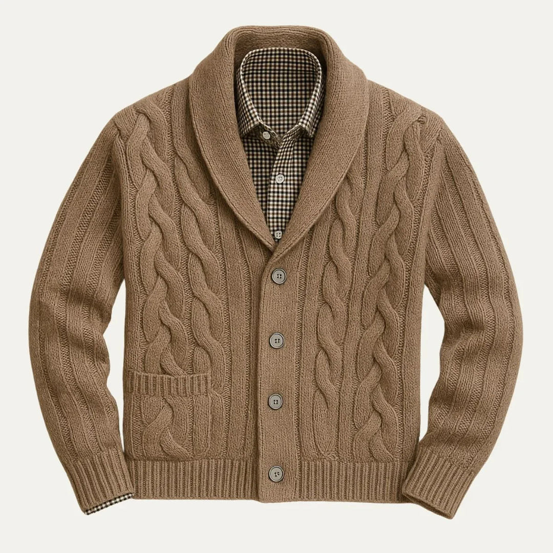 Cardigan Homme en Laine Ajusté pour un Style Décontracté et Élégant 2