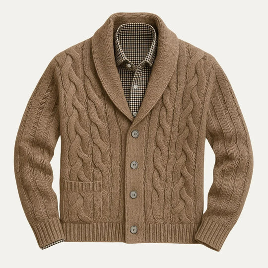 Cardigan Homme en Laine Ajusté pour un Style Décontracté et Élégant 2