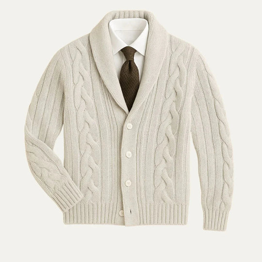 Cardigan Homme en Laine Ajusté pour un Style Décontracté et Élégant 4