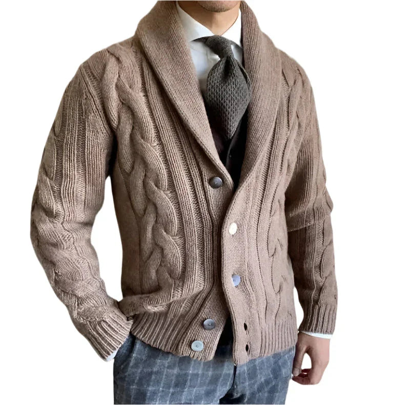 Cardigan Homme en Laine Ajusté pour un Style Décontracté et Élégant 6