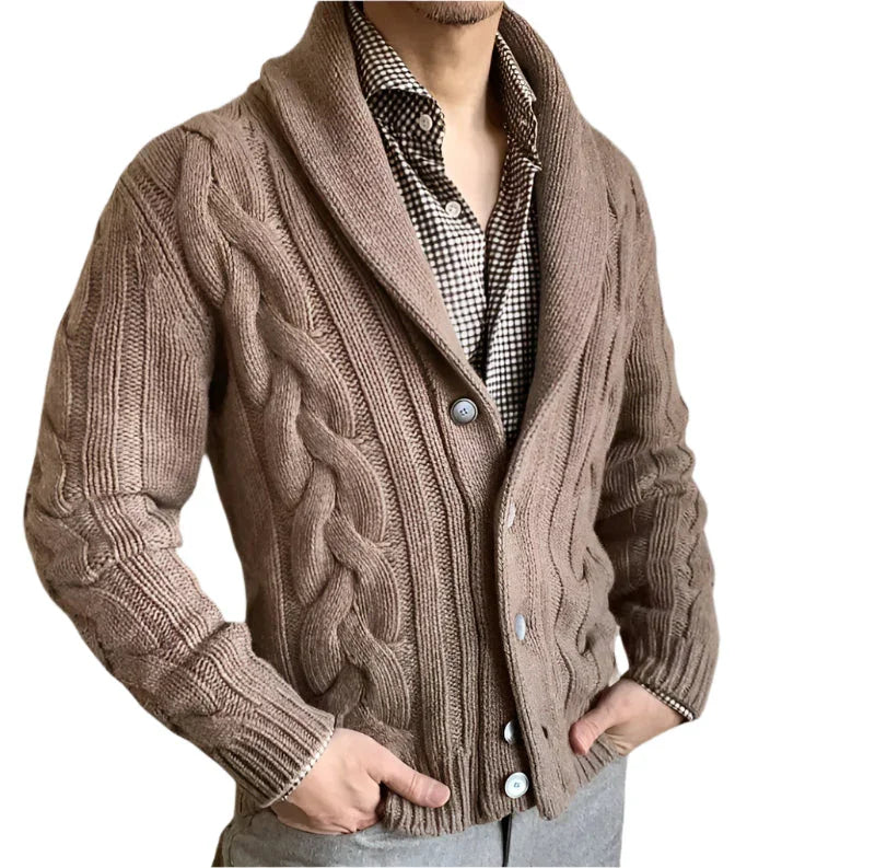 Cardigan Homme en Laine Ajusté pour un Style Décontracté et Élégant 7