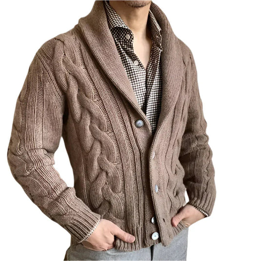 Cardigan Homme en Laine Ajusté pour un Style Décontracté et Élégant 7
