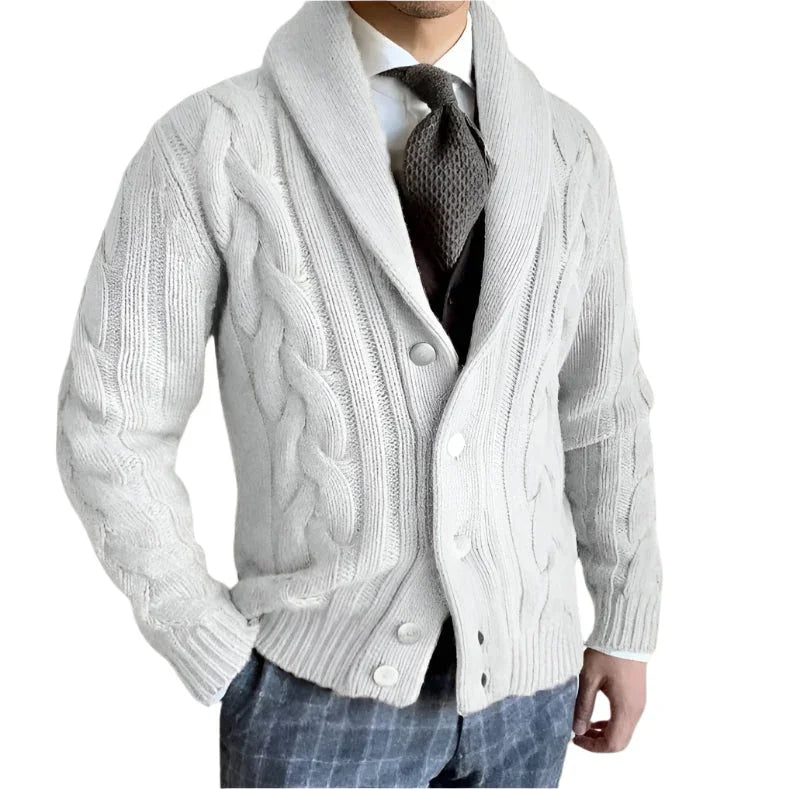 Cardigan Homme en Laine Ajusté pour un Style Décontracté et Élégant 8