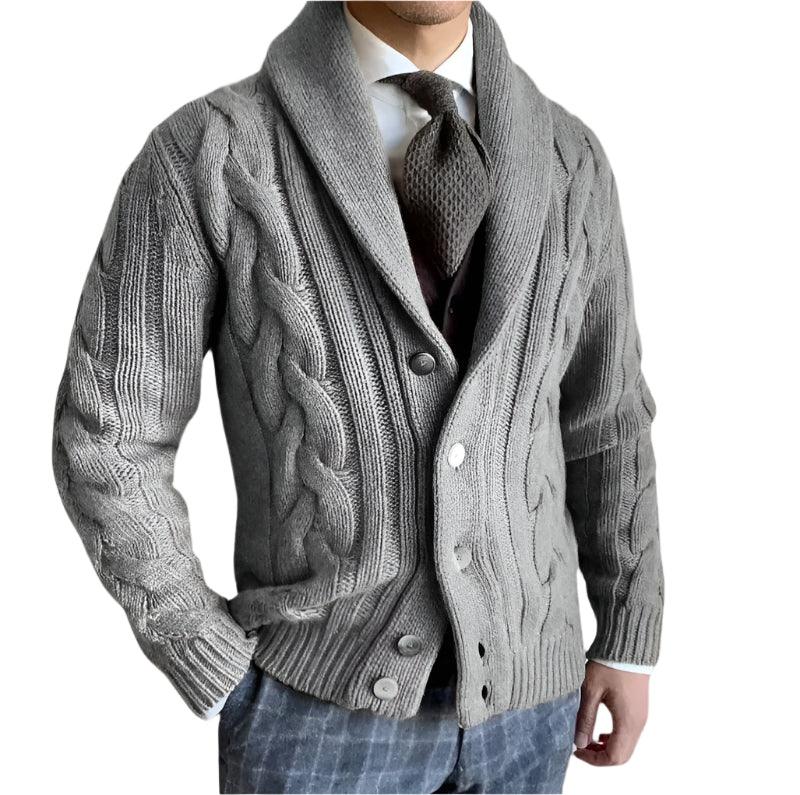 Cardigan Homme en Laine Ajusté pour un Style Décontracté et Élégant 9