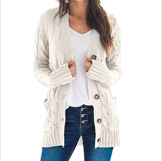 Cardigan Long Femme Décontracté 0