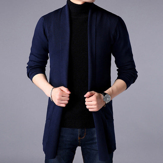 Cardigan Long Homme Ouvert 4