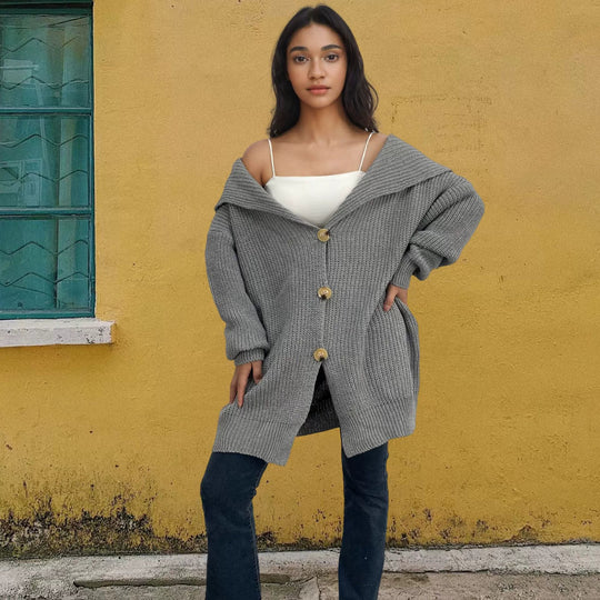 Cardigan Oversize en Laine pour Femmes 3