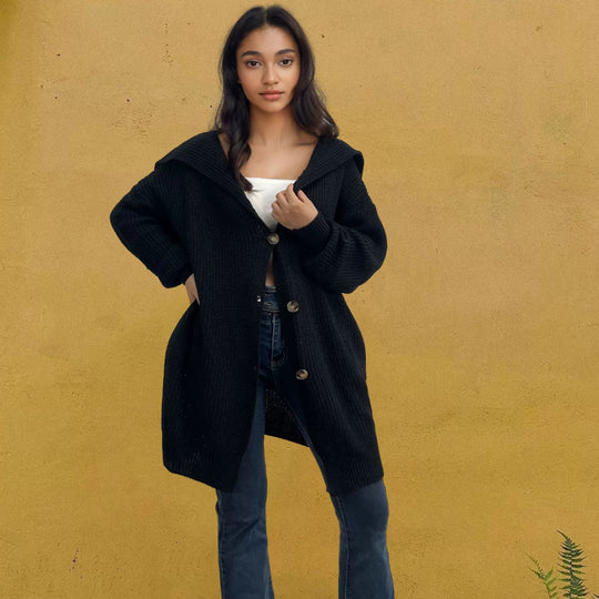 Cardigan Oversize en Laine pour Femmes 4