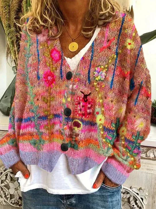 Cardigan Oversize en Tricot Épais pour Femme 1