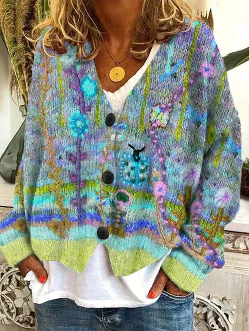 Cardigan Oversize en Tricot Épais pour Femme 2