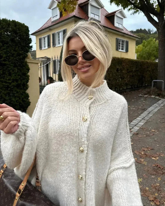 Cardigan Oversized pour Femmes en Tricot Doux 1