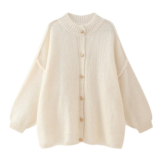 Cardigan Oversized pour Femmes en Tricot Doux 5