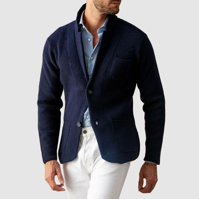 Cardigan Vintage pour Homme à Col Standard 1