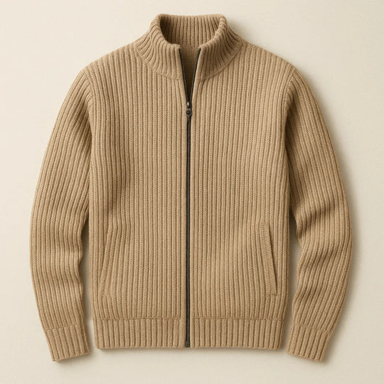 Cardigan Zippé pour Hommes Chic 2