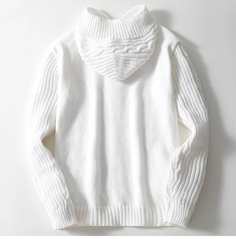 Cardigan à Capuche pour Hommes Torsadé 2