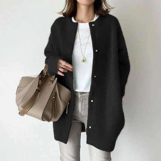 Cardigan en Tricot pour Femmes avec Fermeture Boutonnée 3