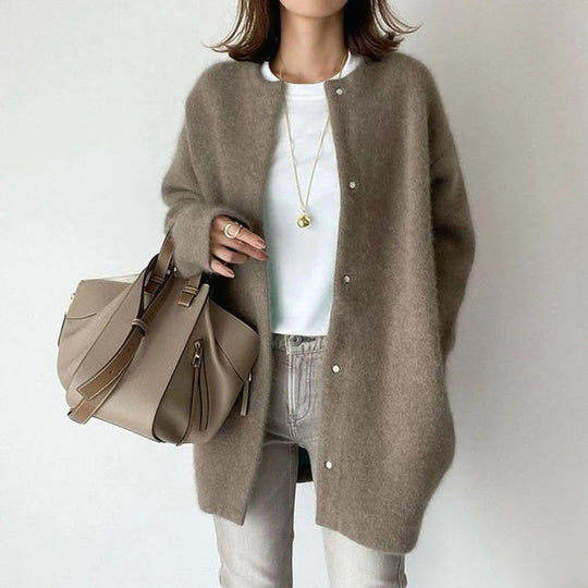 Cardigan en Tricot pour Femmes avec Fermeture Boutonnée 6