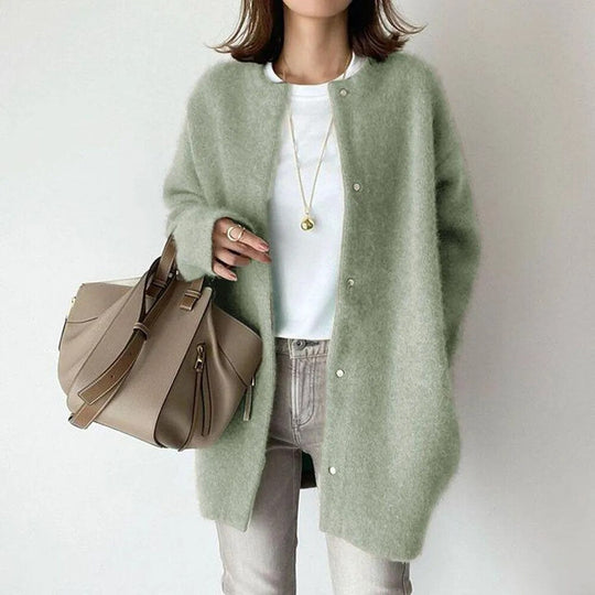 Cardigan en Tricot pour Femmes avec Fermeture Boutonnée 7