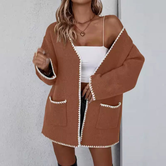 Cardigan pour Femmes en Tricot – Coupe Oversize 1