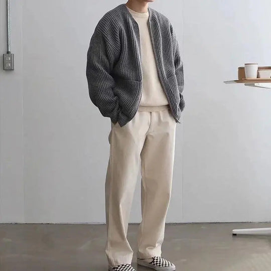 Cardigan pour Hommes Tricoté Moderne 3