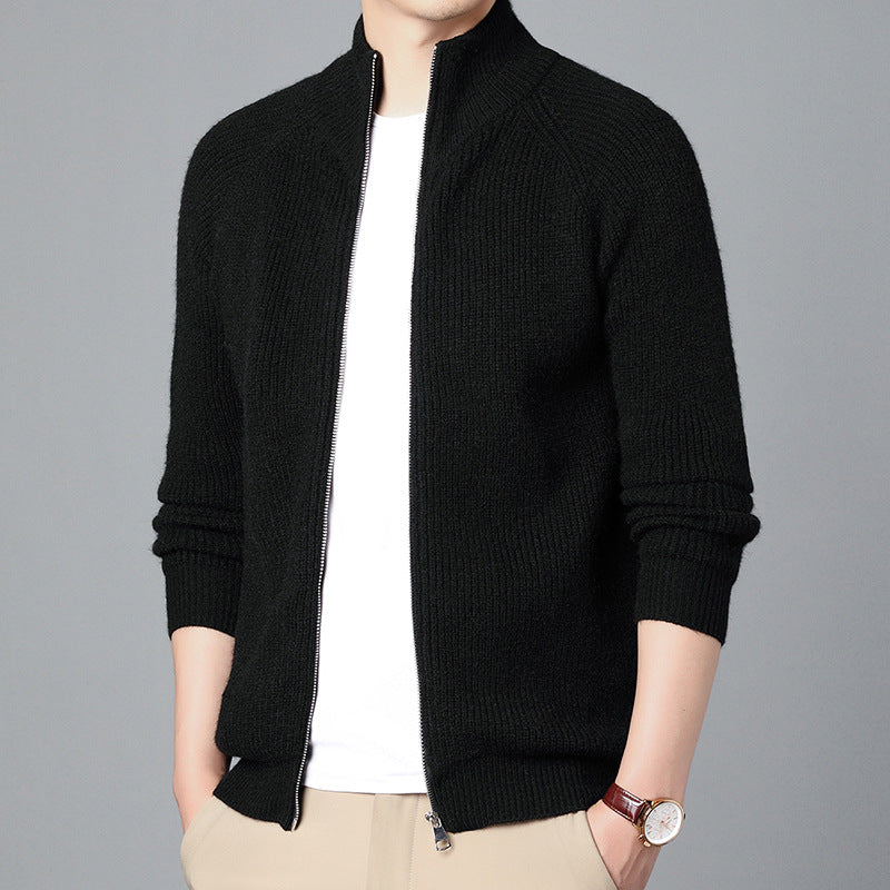 Cardigan pour Hommes à Fermeture Éclair Décontracté 1