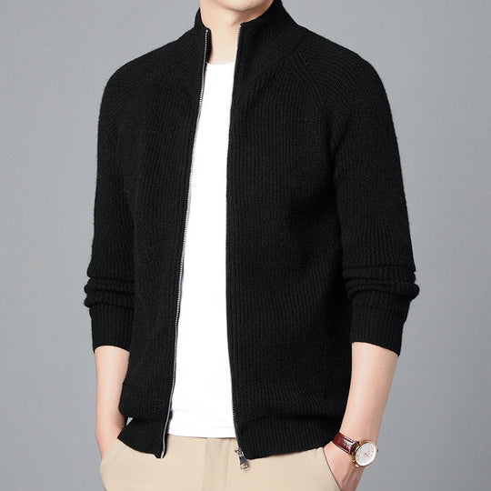 Cardigan pour Hommes à Fermeture Éclair Décontracté 1